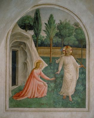 Noli Me Tangere; Christ meets Mary Magdalen in the Garden, Cell 1 by Fra Angelico