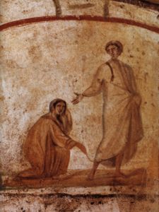 Christ and the Woman with the Issue of Blood by Unknown Artist