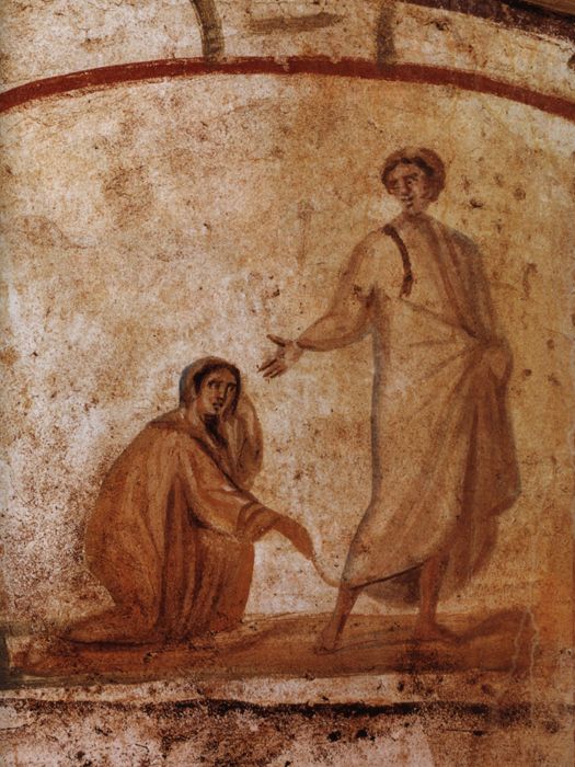 Christ and the Woman with the Issue of Blood by Unknown Artist