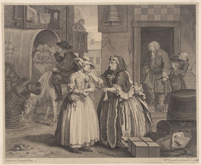 A Harlot's Progress, Plate 1 by William Hogarth