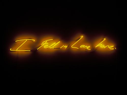 I Fell in Love Here by Tracey Emin