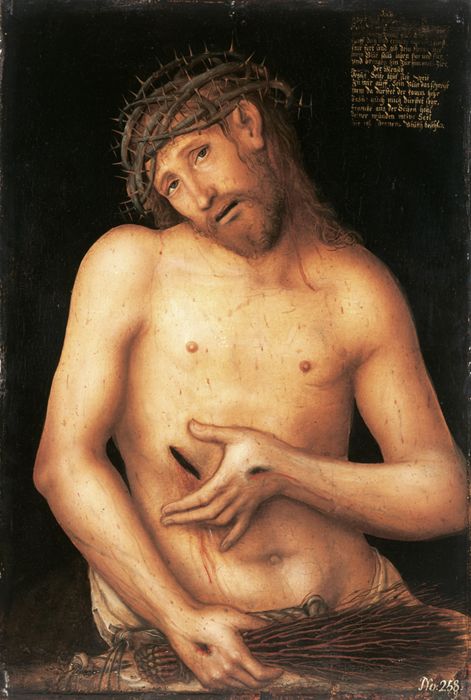 Christ as the Man of Sorrows by Lucas Cranach the Younger [?]