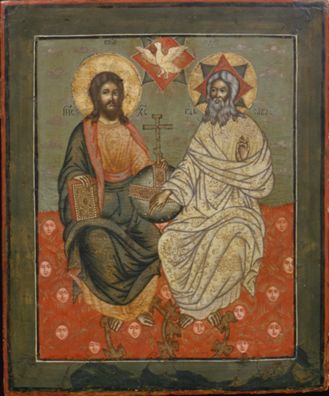 New Testament Trinity (Otechestvo) by Unknown Russian artist