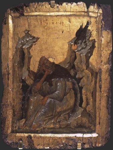 Prophet Elijah in the Wilderness by Unknown Byzantine artist, Thessalonica 