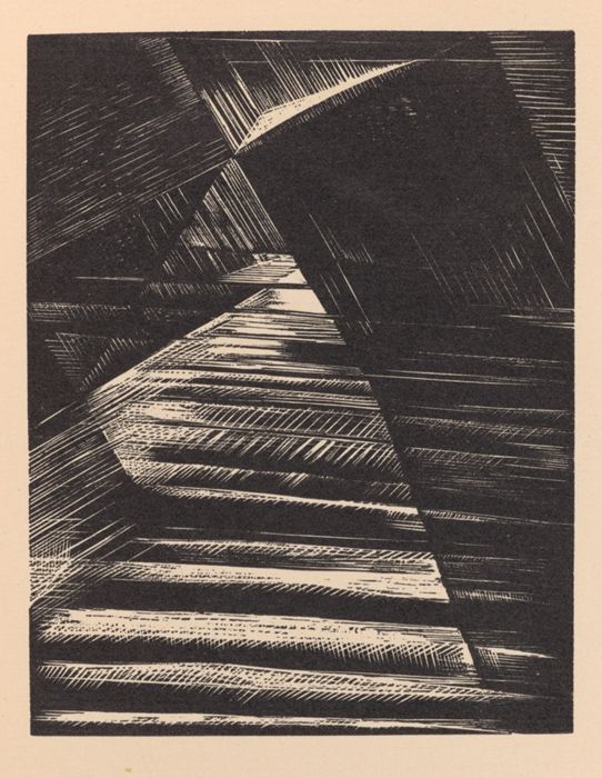 "The Division of the Light from the Darkness," illustration III, in the book Genesis from the Bible (Soho, London: The Nonesuch Press) by Paul Nash 
