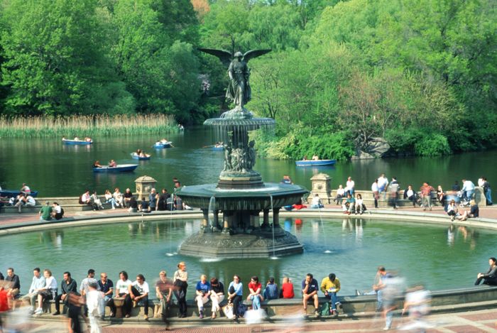 Bethesda Fountain, Central Park, New York by Emma Stebbins 