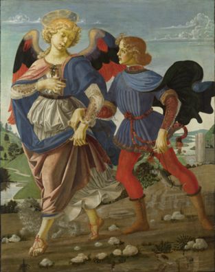 Tobias and the Angel by Andrea del Verrocchio and workshop