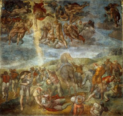 The Conversion of Saul by Michelangelo Buonarroti