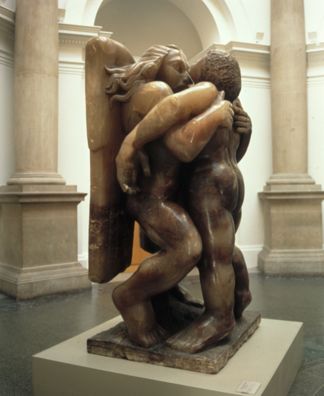 Jacob and the Angel by Jacob Epstein