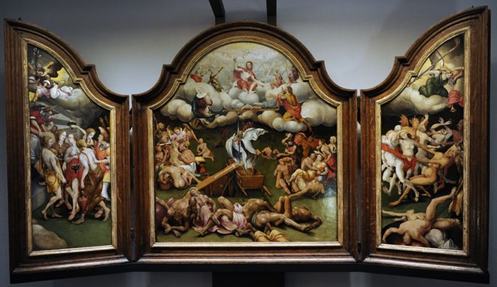 Triptych with the Triumph of Death and the Last Judgement by Hermann tom Ring