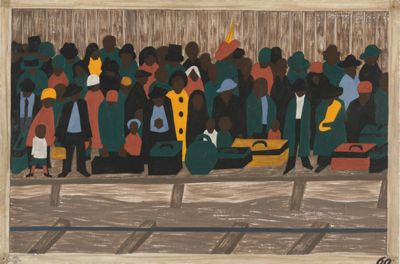 And the Migrants Kept Coming by Jacob Lawrence