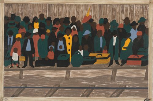 And the Migrants Kept Coming by Jacob Lawrence