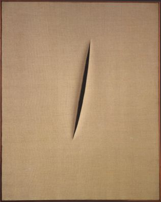 Spatial Concept ‘Waiting’ by Lucio Fontana
