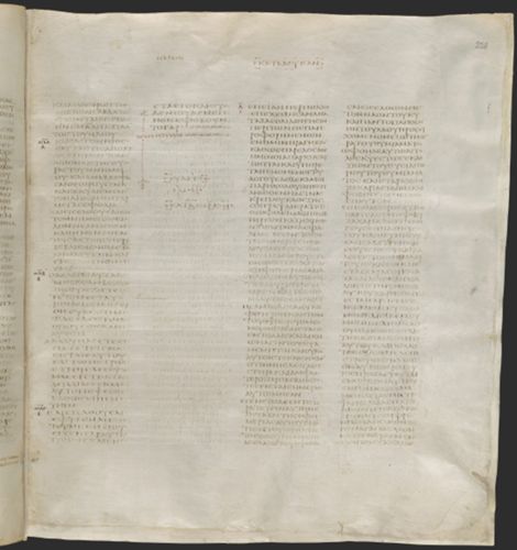 End of the Gospel of Mark from the Codex Sinaiticus by Unknown artist