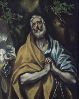 The Repentant St Peter by El Greco
