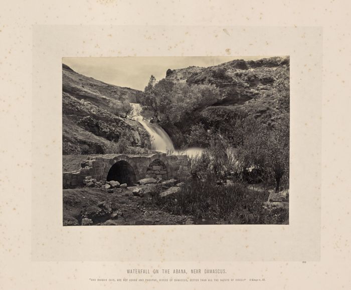 Waterfall on the Abana, near Damascus by Francis Frith