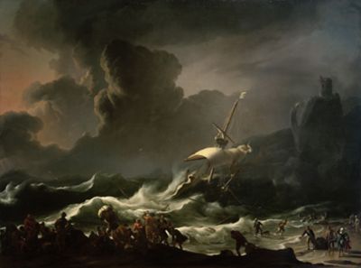 Paul's Shipwreck (Shipwreck of Apostle Paul on Malta) by Ludolf Backhuysen I 
