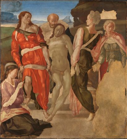 The Entombment (or Christ being carried to his Tomb) by Michelangelo Buonarroti
