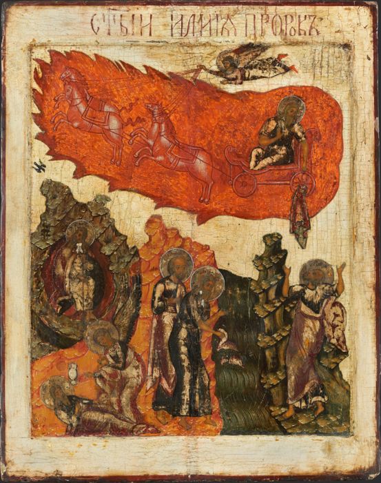 The Fiery Ascent of the Prophet Elijah by Unknown artist