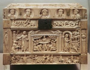 Reliquary of Brescia (Brescia Casket / Lipsanoteca), front view by Unknown artist, Italian school