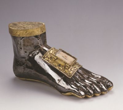 Foot reliquary of Saint Blaise by Workshop of Hugo d’Oignies