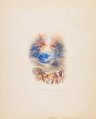 One of Twenty Vignettes, Sinai's Thunder (Illustration to 'The Pleasures of Hope') by Joseph Mallord William Turner 