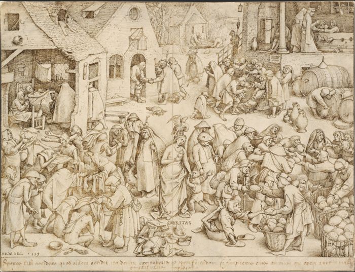 One of the Seven Virtues: Caritas (Charity), by Pieter Bruegel I
