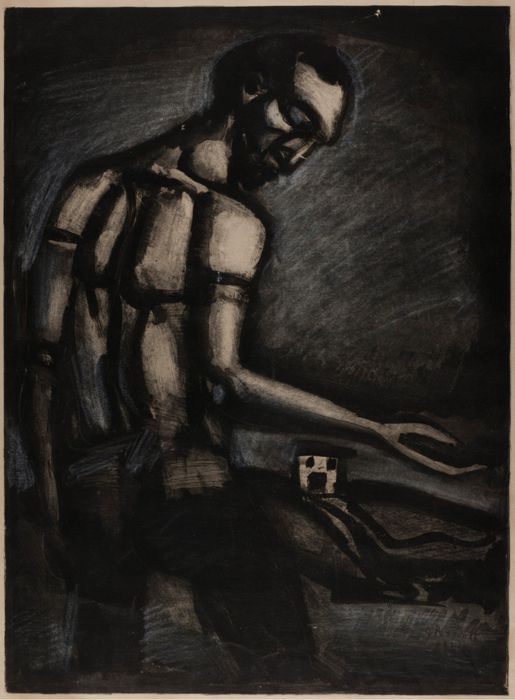 Among so many different commands lies the beautiful task of sowing on a hostile earth, plate 22 from Miserere. by George Rouault