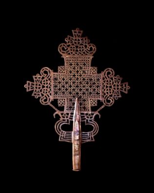 Processional Cross by Unknown Ethiopian artist 