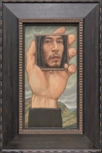 Self-Portrait with Mirror in Hand by Yong You 