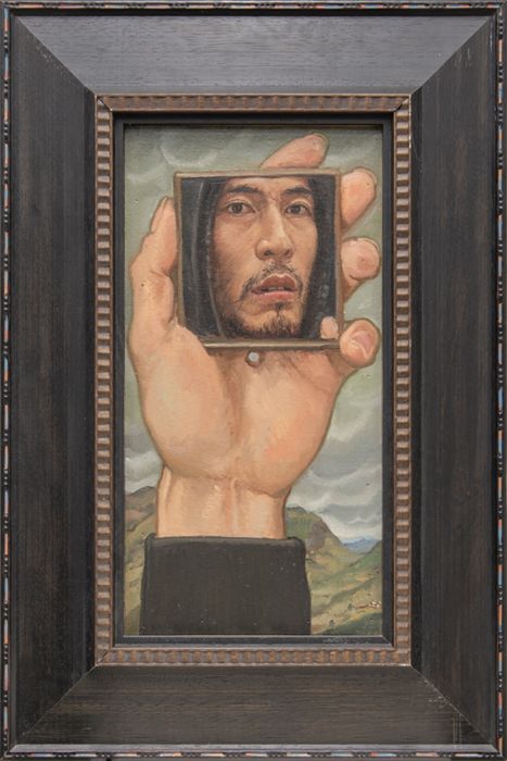 Self-Portrait with Mirror in Hand by Yong You 