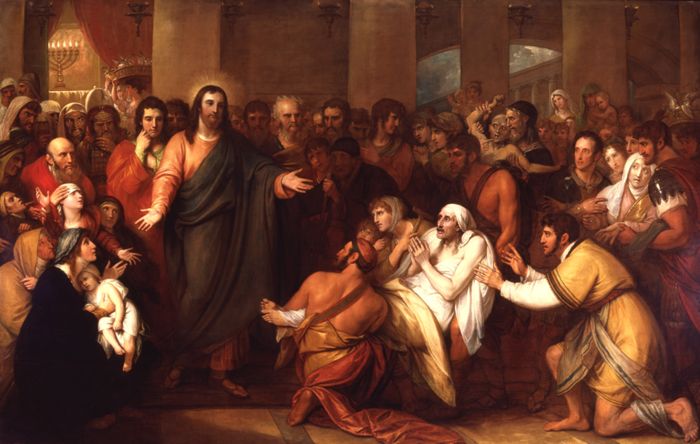 Christ Healing the Sick in the Temple, by Benjamin West