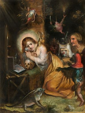 The Penitent Mary Magdalene visited by the Seven Deadly Sins by Frans Francken II