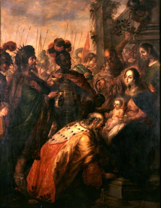 Adoration of the Magi by Cristóbal de Villalpando 
