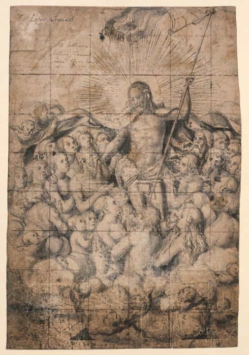 Schutzmantelchristus/Christ in Limbo, by Lucas Cranach the Younger