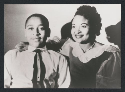 Emmett Till and his mother, Mamie Till Bradley by Unknown artist