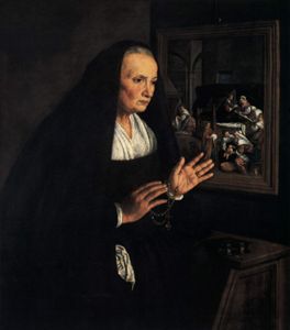 Portrait of a Widow at her Devotions by Leandro Bassano