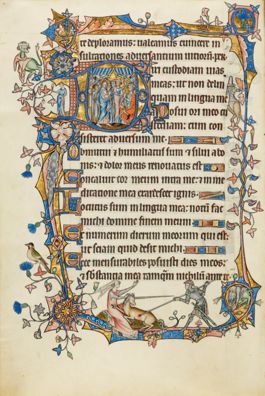 Psalm 38, from the Ormesby Psalter, by an unknown English artist