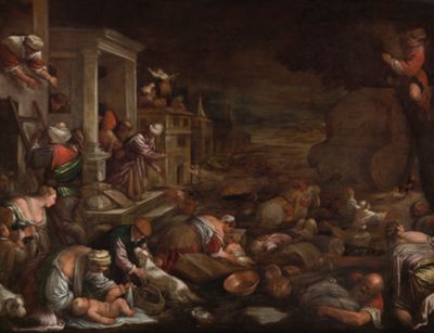 The Flood by Jacopo Bassano