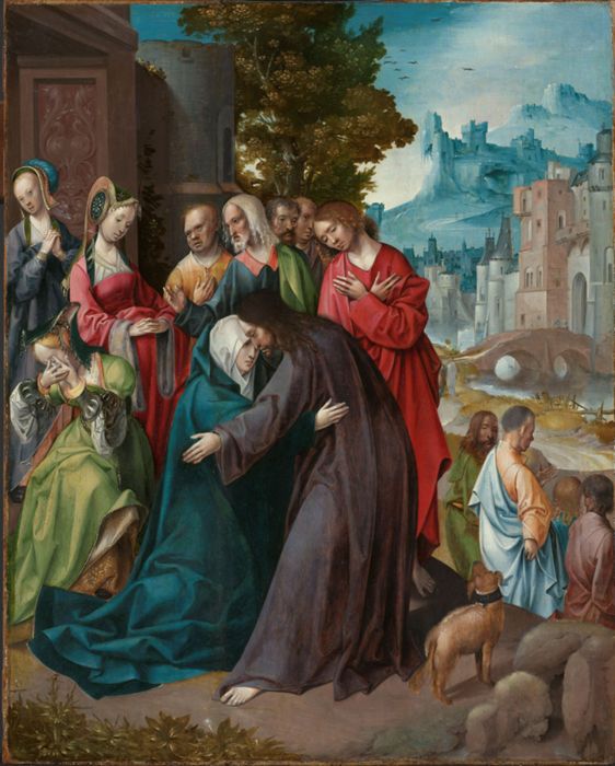 Christ Taking Leave of his Mother by Cornelius Engebrechtsz. 