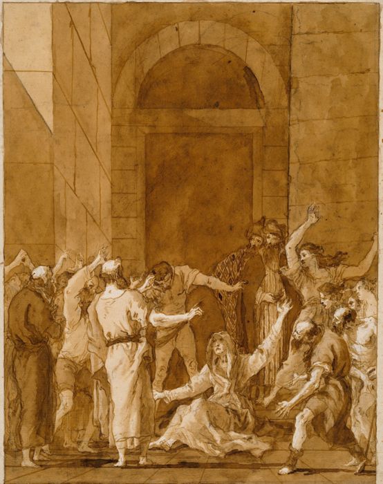 The Raising of Tabitha, by Giovanni Domenico Tiepolo