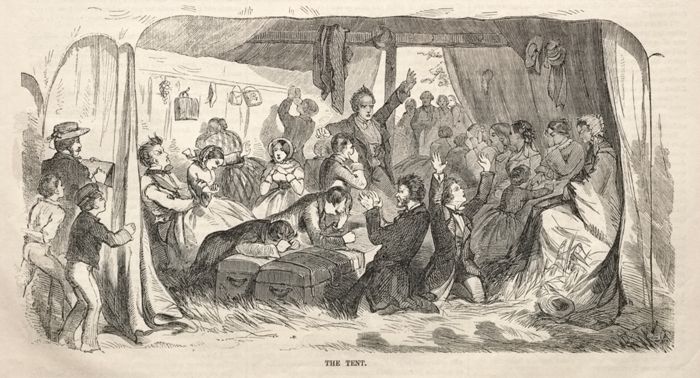 Camp Meeting Sketches: The Tent by Winslow Homer 