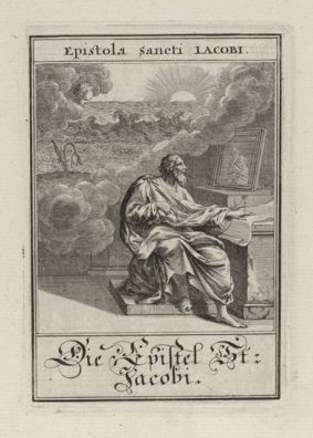 Epistola Sancti Iacobi, from the Biblia ectypa (Pictorial Bible), by Christoph Weigel the Elder