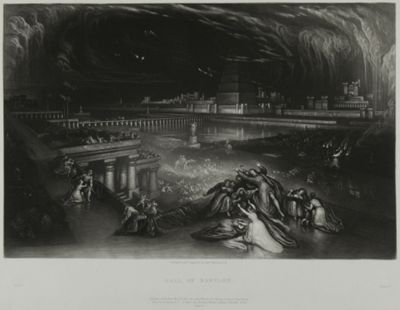 The Fall of Babylon, from Illustrations of the Bible, John Martin