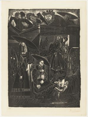David and Bathsheba, after Lucas Cranach, by Pablo Picasso