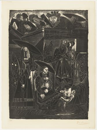 David and Bathsheba, after Lucas Cranach, by Pablo Picasso