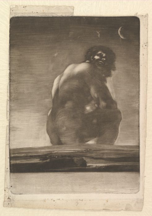 Seated Giant, by Francisco de Goya