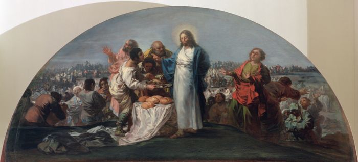 The Multiplication of the Loaves and Fishes, by Francisco de Goya