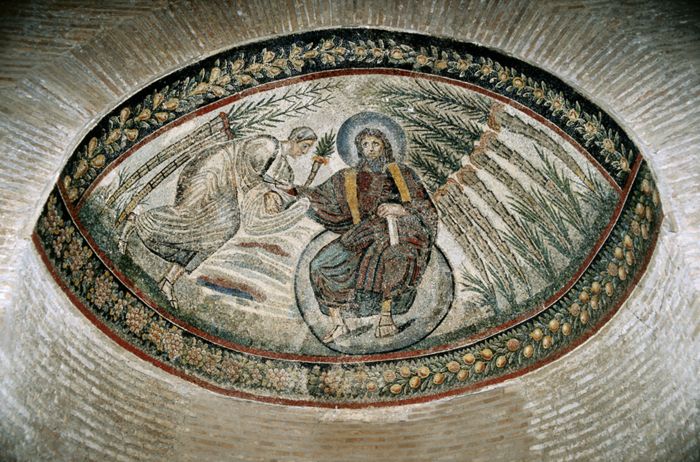 Traditio Clavium Mosaic, by an unknown artist
