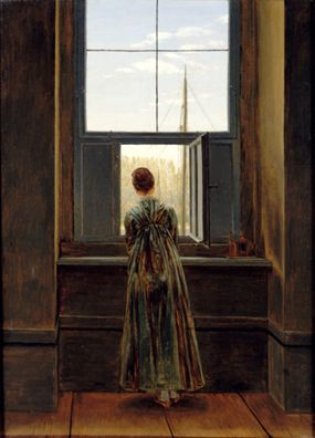Woman at the Window by Caspar David Friedrich